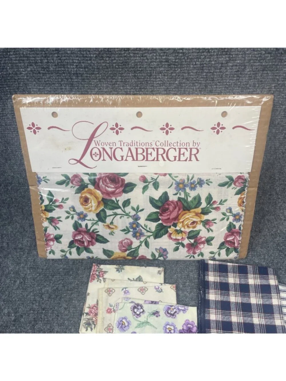 Longaberger Consultant Fabric Swatch Sample Binder Kit Woven Traditions Lot